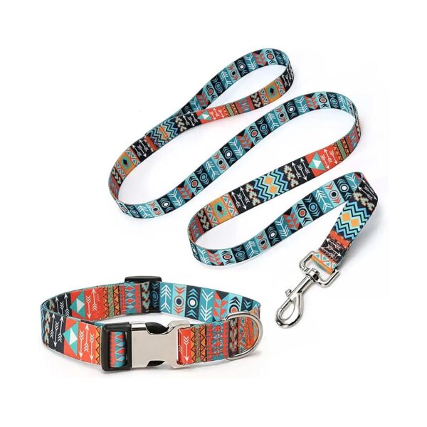 Soft Durable Print Puppy Collar Adjustable for Small Medium Large Pet Male Dogs Boy Cat