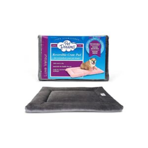 Soft, Durable, and Non-Toxic Dog Crate Pad for Large Dogs, Washable and Reversible Design