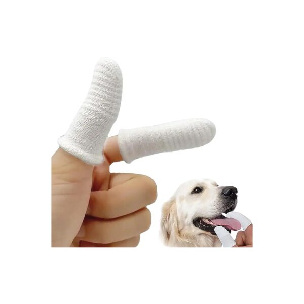 Soft Fabric Finger Toothbrush Kit for Dogs and Cats Washable Reusable 6 Count