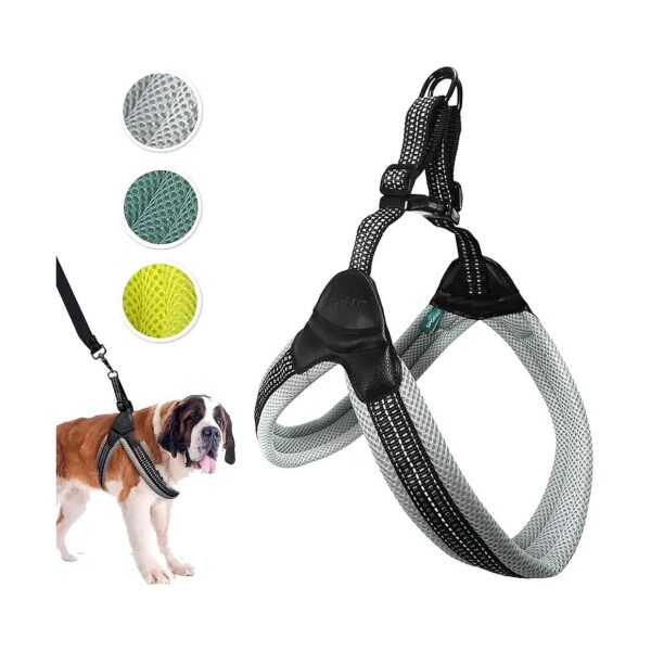 Soft Fabric Nylon Mesh Dog Harness for Extra Large Dogs with Comfortable No Choke Design