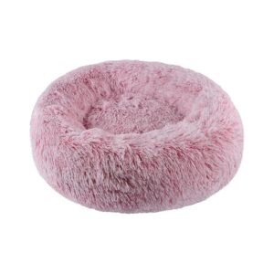 Soft Faux Fur Bed for Small Dogs and Cats with Deep Crevices and Head Support