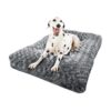 Soft Faux Fur Dog Bed with Memory Foam, Breathable and Washable