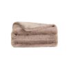 Soft Faux Fur Mocha Shar Pei Pet Blanket for Bed and Couch Comfort