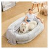 Soft Faux Fur Orthopedic Dog Bed for Humans and Pets Size 71'' x47'' x5'