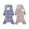 Soft Flannel Medium Dog Pajamas 2 Pack Hoodie Sweater Winter Warm Puppy Clothes