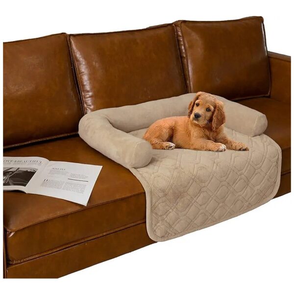 Soft Fleece Dog Bed Furniture Cover with Anti-Slip Base