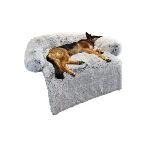 Soft Fleece Dog Bed for Large Medium Small Dogs and Cats with Washable Removable Cover