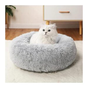 Soft Fleece Dog Beds for Small Breed Puppies and Indoor Cats with Anxiety