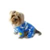 Soft Fleece Dog Pajamas with Stars and Clouds Print for Large Breeds