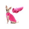 Soft Fleece Dog Winter Jacket with Hoodie for Medium Dogs Large Dark Pink Size L