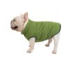 Soft Fleece Lined Dog Bomber Vest coat for Winter Warmth in Green XXL