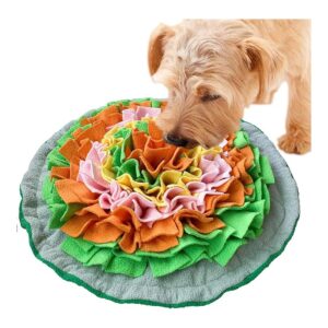 Soft Fleece Snuffle Mat for Small Dogs Cats - Interactive Nosework Feeding Puzzle