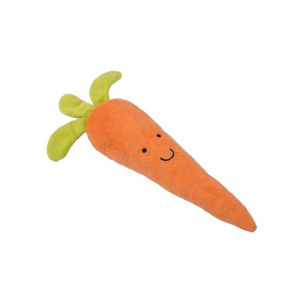 Soft Fluffy Carrot Dog Toy for Happy Playtime Moments