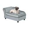 Soft Foam Dog Bed with Hidden Storage for Small Breeds, Gray