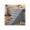 Soft Foam Dog Steps with 7 Tier Pet Ramps for Small to Medium Breed Dogs