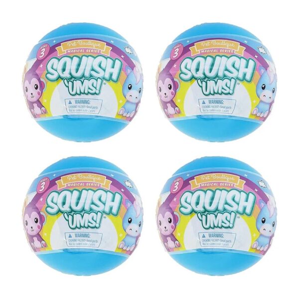 Soft Furry Squish Ums Pet Toys in Blind Capsule Box