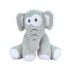 Soft Gray Plush Dog Toy with Squeaker for Puppy Small Medium Dogs