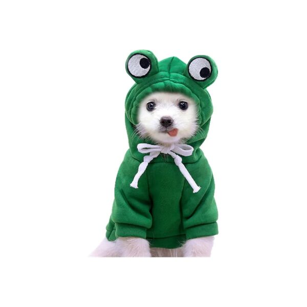 Soft Green Fleece Hooded Sweater for Dogs Puppy Coat Size Large