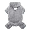 Soft Hooded Jumpsuit for Small Medium Dogs, Cats, Fleece Dog Apparel