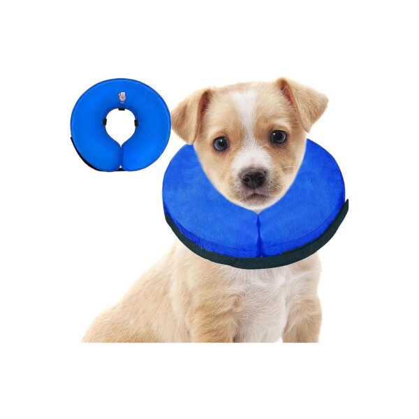 Soft Inflatable Dog Recovery Collar for Cats and Small to Large Dogs with Adjustable Tape