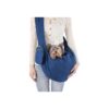 Soft Knit Navy Blue Pet Sling for Small Dogs and Cats with Adjustable Strap