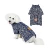 Soft Knit Turtleneck Dog Sweater for Large Dogs Cozy Winter Acrylic Clothing