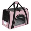 Soft Large Pet Carrier with Lockable Zippers for Medium to Large Cats Under 25 Lbs