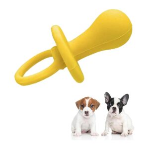 Soft Latex Rubber Dog Pacifier for Small Breed Puppies, BPA-Free and Eco-Friendly