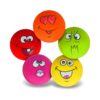 Soft Latex Rubber Dog Toys for Small Medium Pet Dogs with Funny Faces and Squeaky Sounds