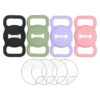 Soft Material Dog Cat Collar Tag Holder Compatible with Apple Airtags 4 Pack Case