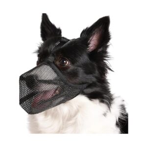 Soft Mesh Dog Muzzle for Small Medium Large Dogs with Adjustable Strap and Fasten Buckle