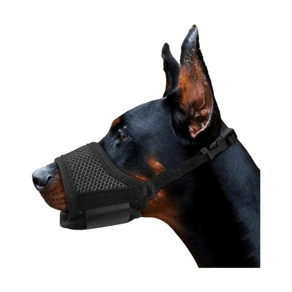 Soft Mesh Pet Muzzle with Adjustable Straps for Large Medium Small Dogs Comfort