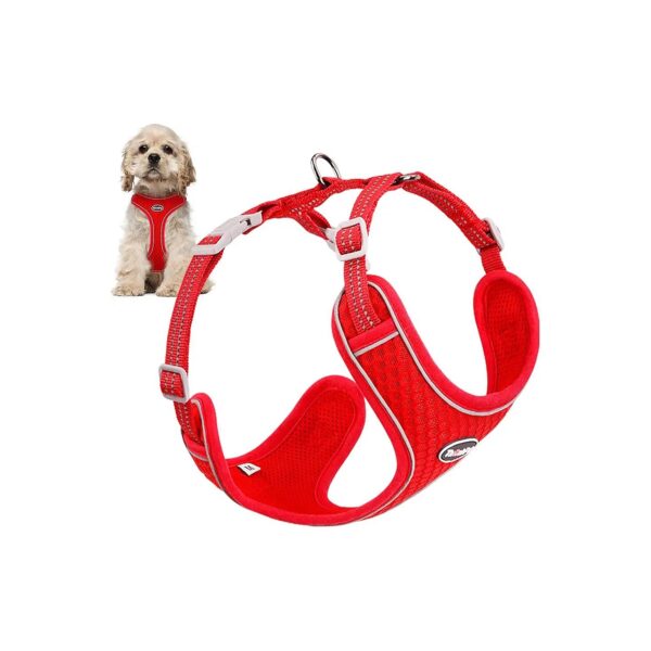 Soft Mesh Reflective Puppy Choke Free Harness for Small Medium Dogs and Cats