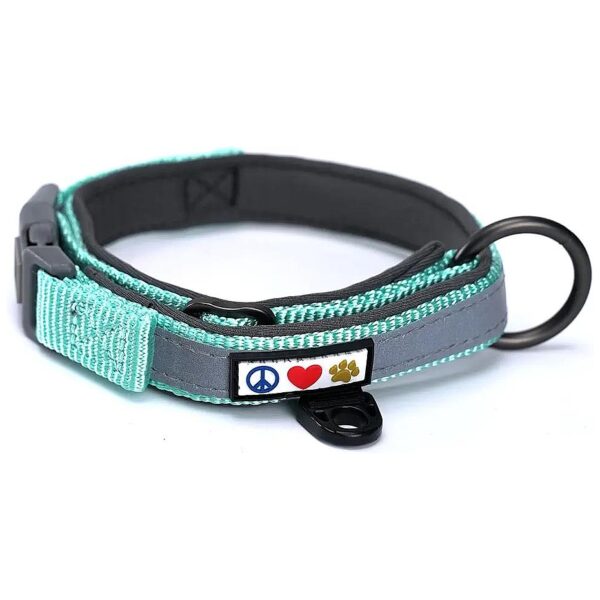 Soft Neoprene Dog Collar for Small Pets with Reflective Band for Maximum Visibility