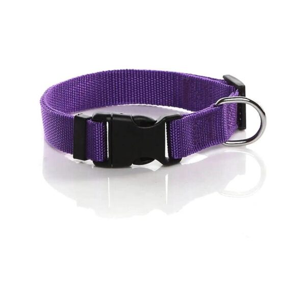 Soft Nylon Adjustable Dog Collar for Medium Large Dogs 11-16 Inch