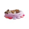 Soft Octopus Pet Bed for Medium Pets with Ultrasoft Polyester and Non Skid Back