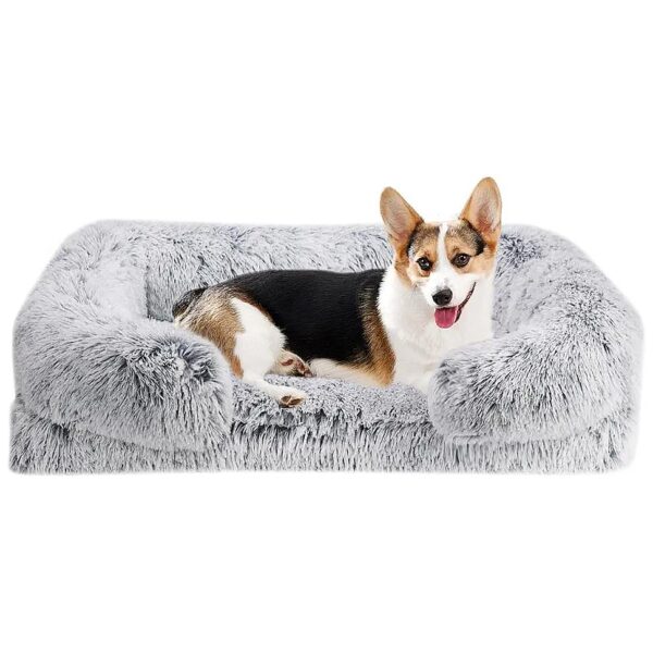 Soft Orthopedic Dog Bed for Large Dogs with Egg-Crate Foam and Washable Removable Cover