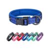 Soft Padded Breathable Nylon Dog Collar with Quick Release Buckle for Training