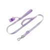 Soft Padded Two Handle Dog Leash with Adjustable Length for Medium Large Dogs