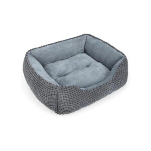 Soft Pet Bed for Small Medium Large Dogs with Cozy Flannel Material