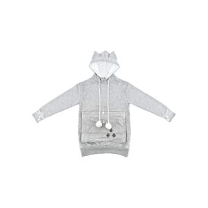 Soft Pet Carrier Hoodie with Cat Ears and Roomy Pouch