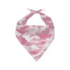 Soft Pink Camo Dog Bandanas Unique Stylish Comfortable Scarfs for Small Medium Large Dogs