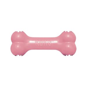 Soft Pink Puppy Chew Toy for Teething Puppies Made from Natural Rubber