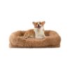 Soft Plush Dog Bed for Medium Dogs - Anti-Slip Bottom and Machine Washable