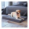 Soft Plush Orthopedic Dog Bed for Large Dogs with Egg Crate Foam Support