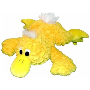 Soft Plush Pastel Textured Platypus Toy with One Large Grunter for Dogs