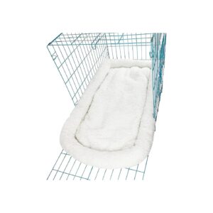 Soft Plush Pet Bed with Non-Slip Bottom and Raised Rim for Small to Large Dogs and Cats