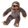 Soft Plush Small Sloth Dog Toy with Durable Tuffweb Liner and Plush Outer Fabric