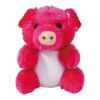 Soft Poink Pig Plush Squeaker Dog Toy for Small Breed Puppies