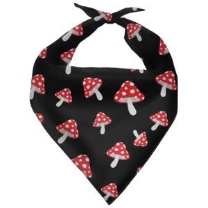 Soft Polyester Red Mushroom Pet Triangle Bib Scarf for Small Medium Large Dogs and Cats